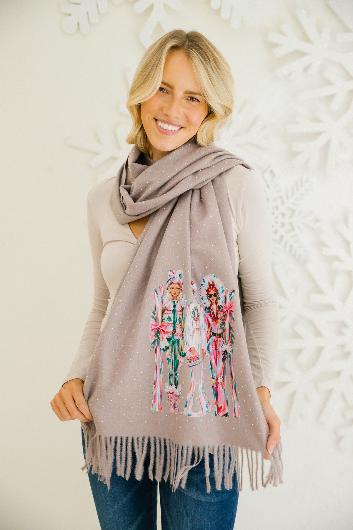 APRÈS IT GIRLS TAUPE SCARF SCARF Judith March