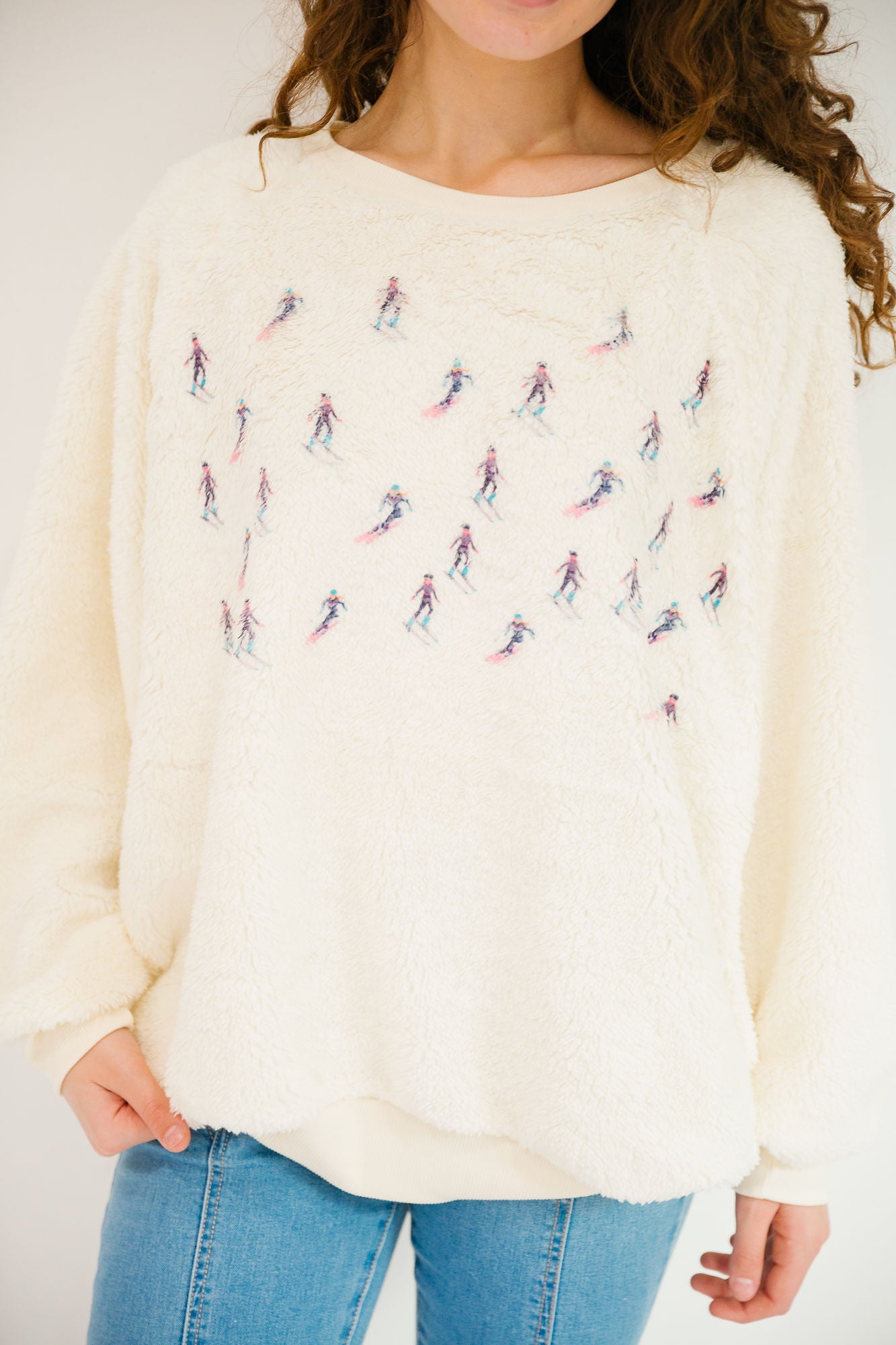*SKI CREAM SHERPA PULLOVER - XLARGE PULLOVER Judith March