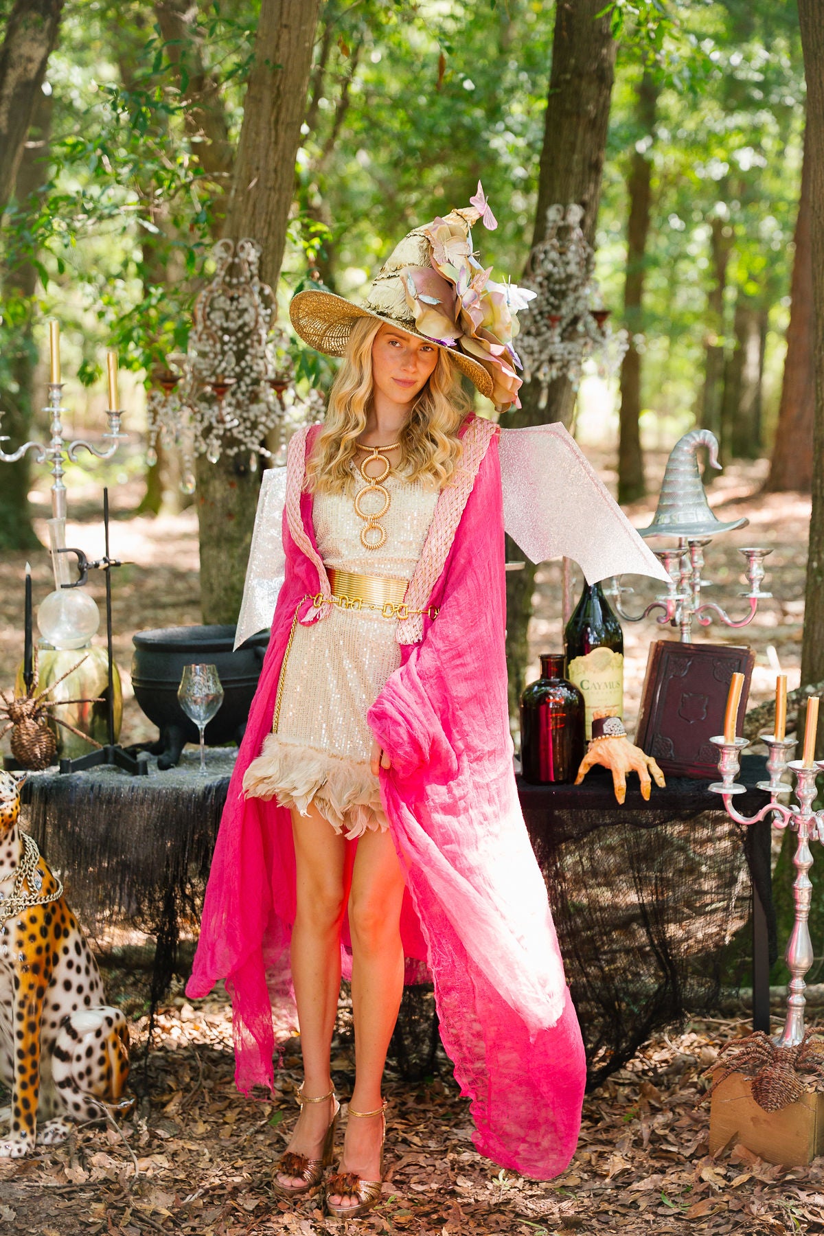WHIMSICAL WINGS PINK CAPE