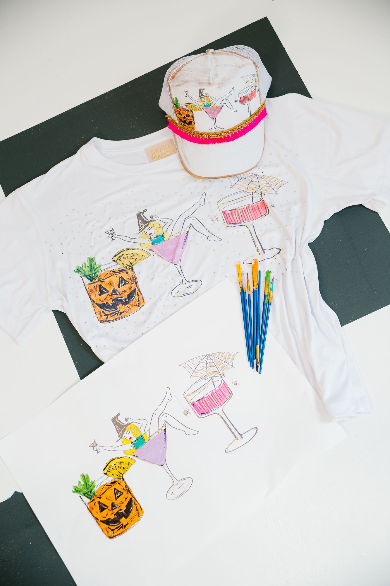 DRINK UP WITCHES TEE TEE Judith March