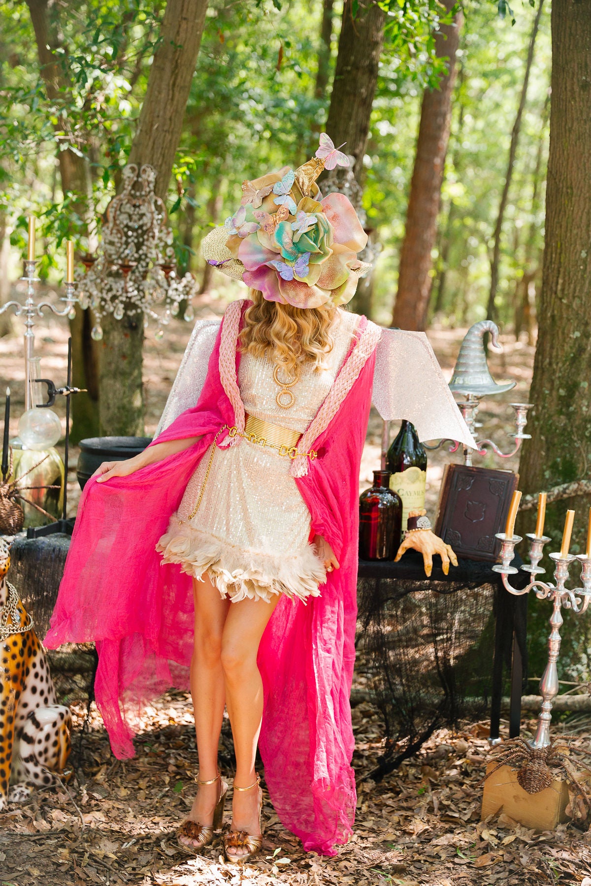 THE BUTTERFLY GARDEN WITCH HAT (ONE OF A KIND)
