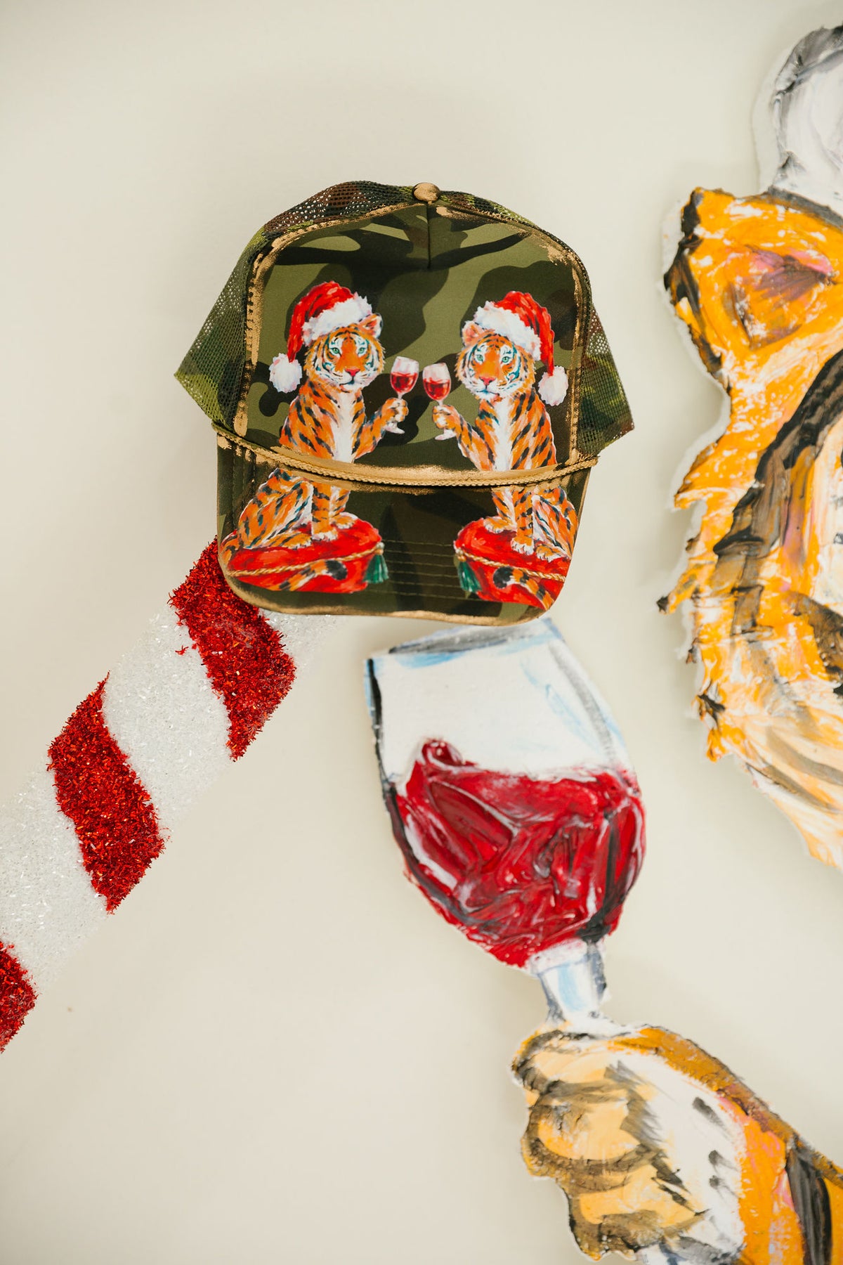 THE TIGER TOASTS CAMO TRUCKER HAT TRUCKER HAT Judith March