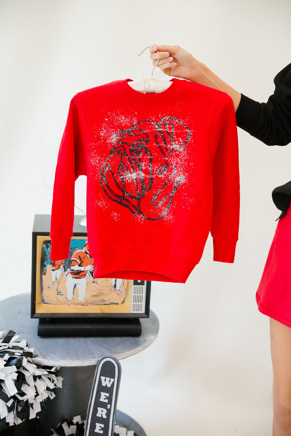 MINI KIDS BULLDOG BELLE RED PULLOVER PULLOVER Judith March