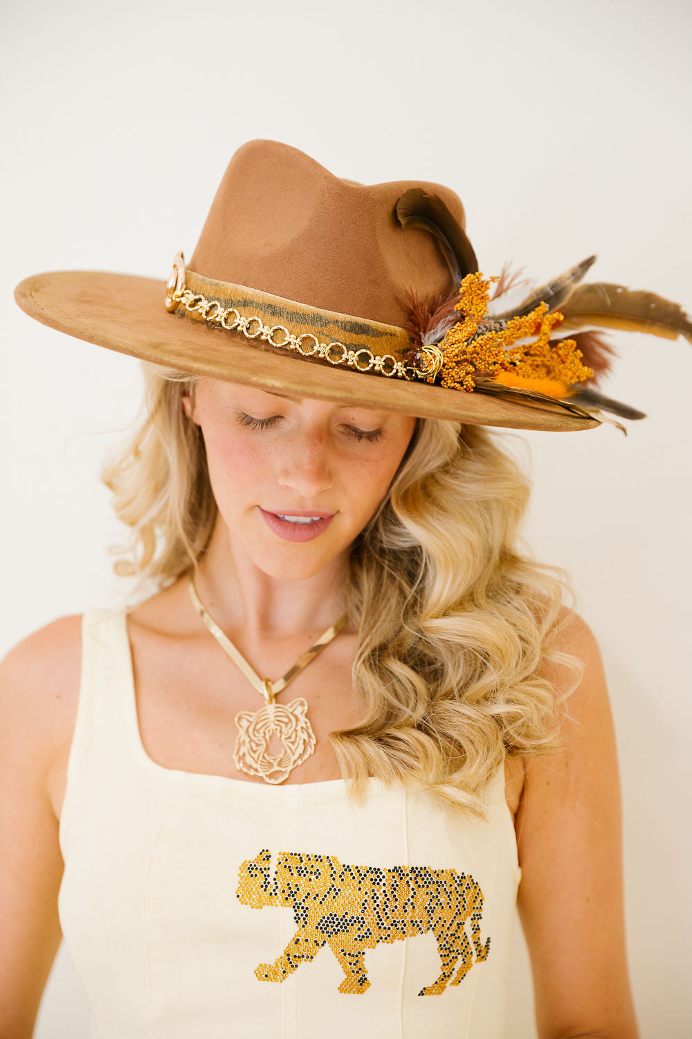 GOLDEN HARVEST RANCHER HAT TRUCKER HAT Judith March