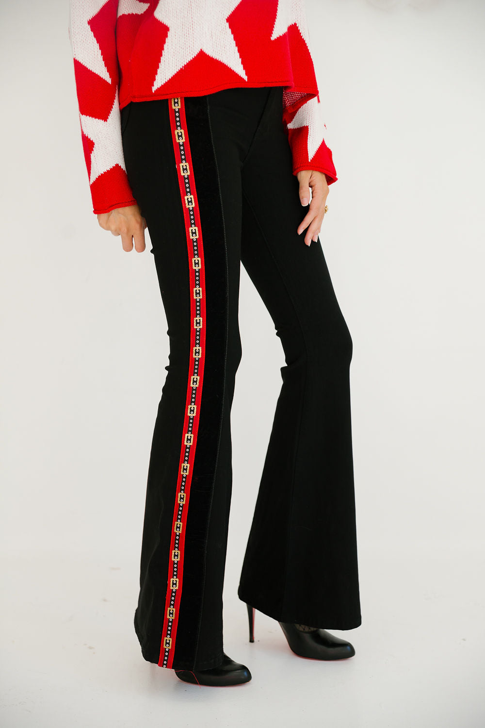 SANTA BABY BLACK FLARES FLARES Judith March