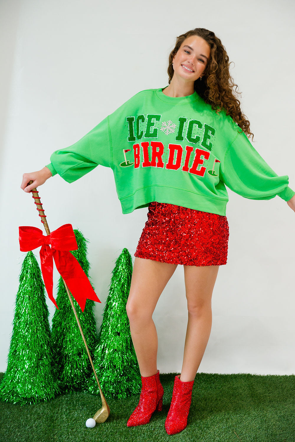ICE ICE BIRDIE GREEN PULLOVER PULLOVER Judith March