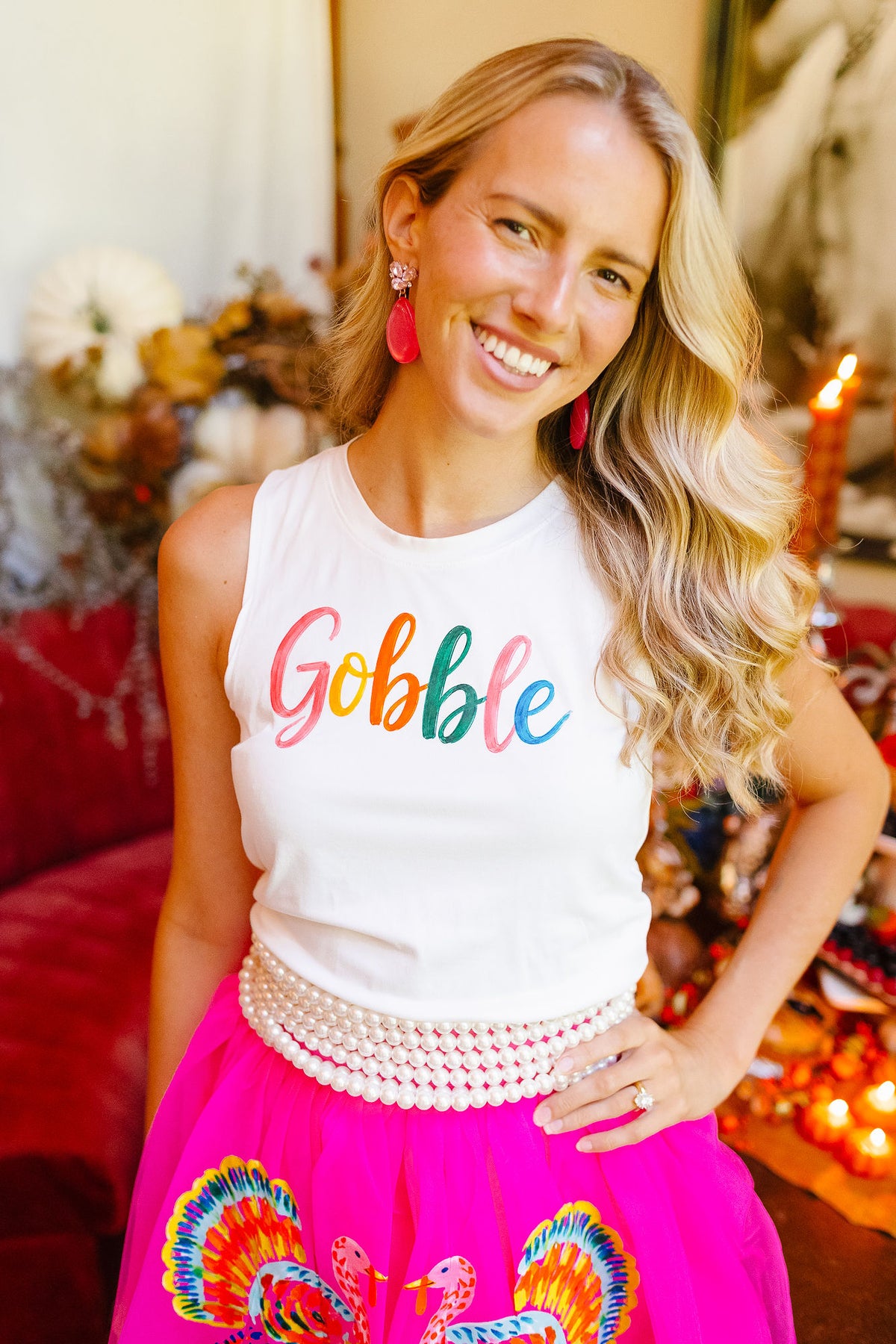 THE GOBBLE GLAM TEE/TANK TEE Judith March