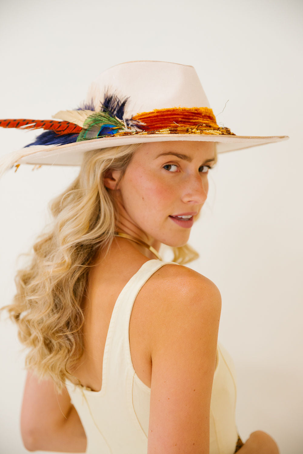 GOLDEN FRONTIER RANCHER HAT TRUCKER HAT Judith March