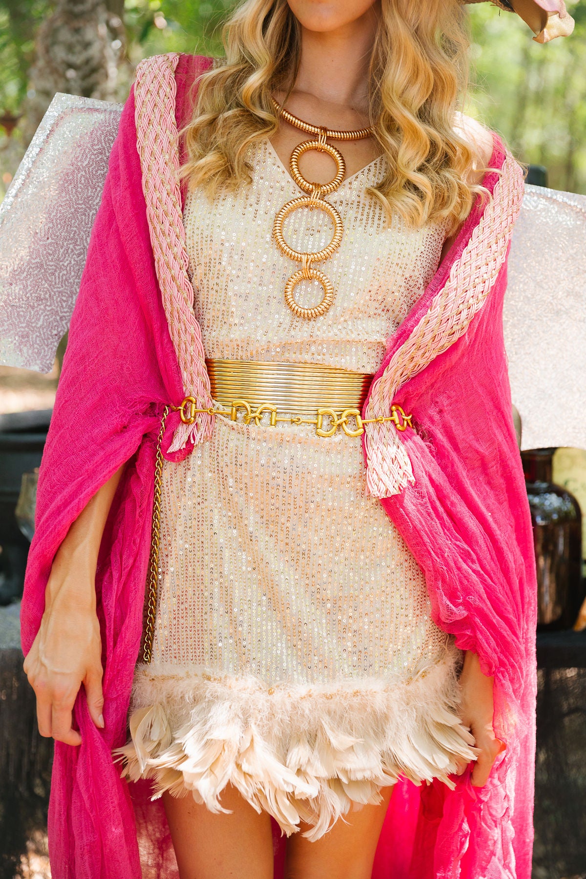 WHIMSICAL WINGS PINK CAPE
