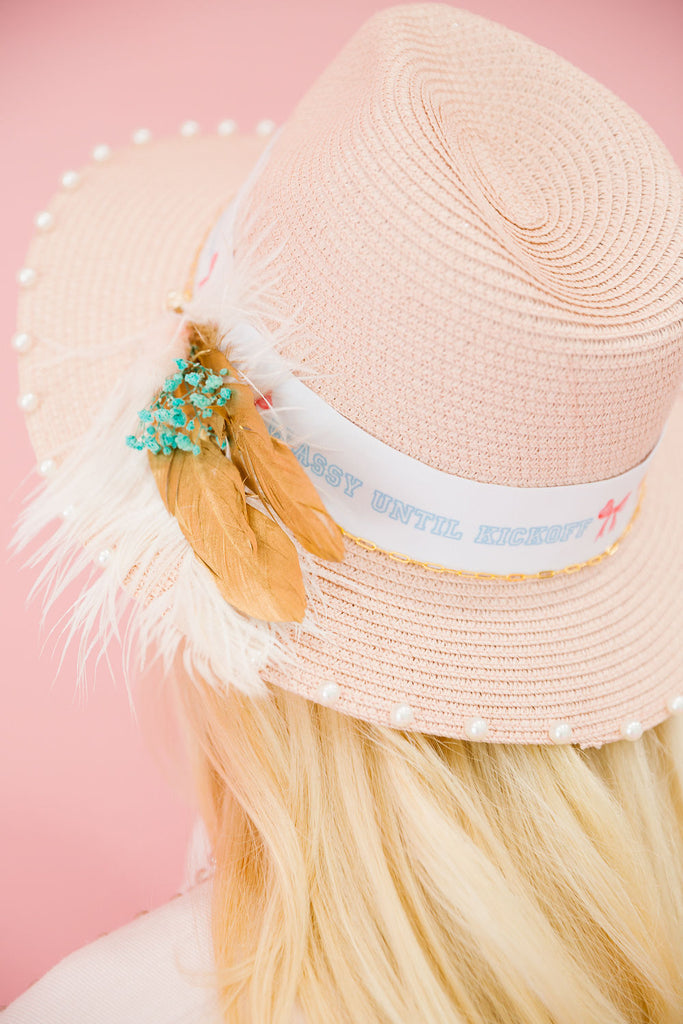 CLASSY UNTIL KICKOFF BEADED SUN HAT Sun hat Judith March   