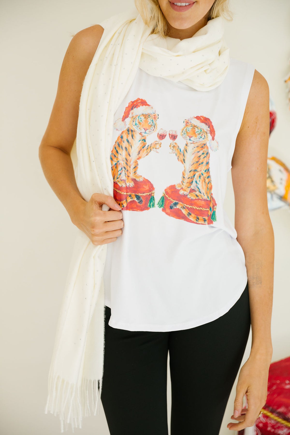 SPARKLE SEASON SCARVES SCARF Judith March WHITE