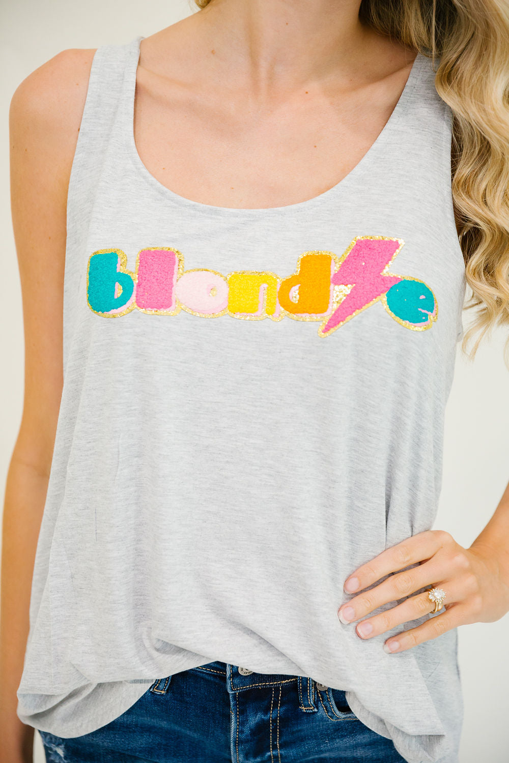 **BLONDIE GREY TANK PULLOVER Judith March