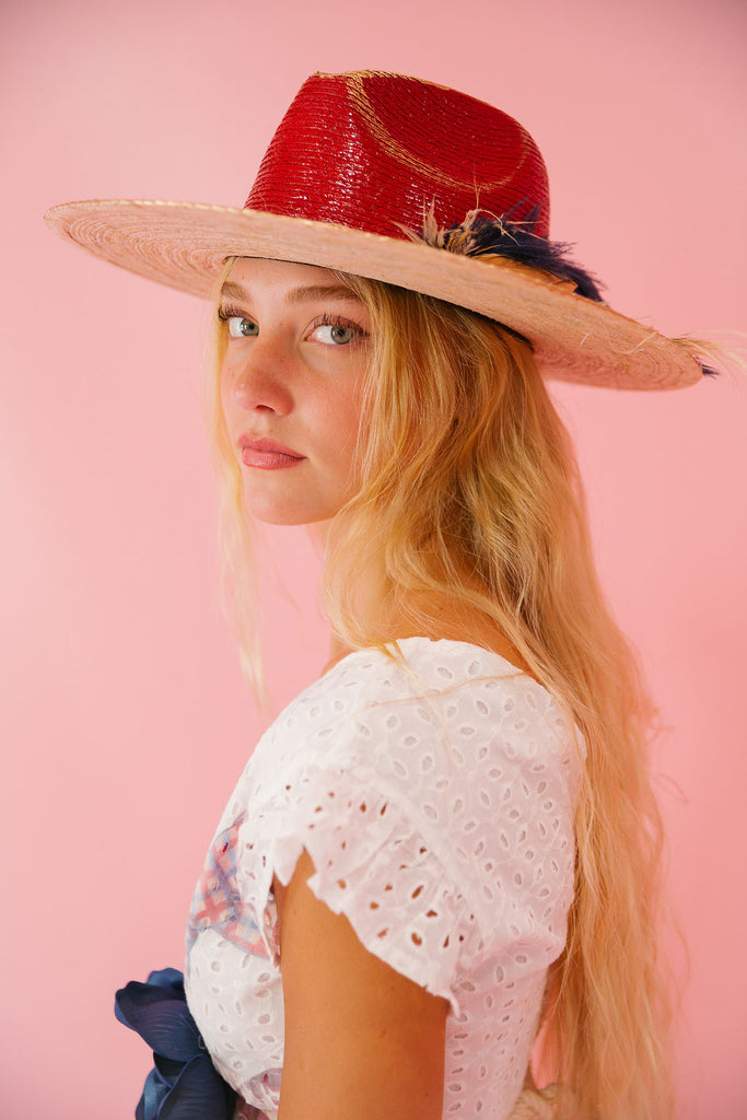 USA STRIPED SUN HAT Sun hat Judith March   