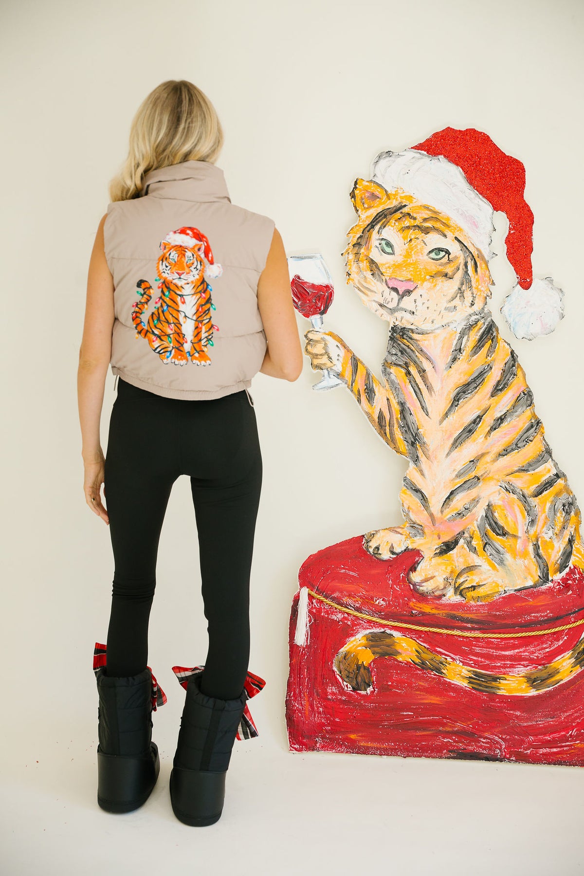 THE TANGLED TIGER TAUPE VEST VEST Judith March