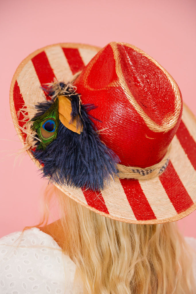 USA STRIPED SUN HAT Sun hat Judith March   