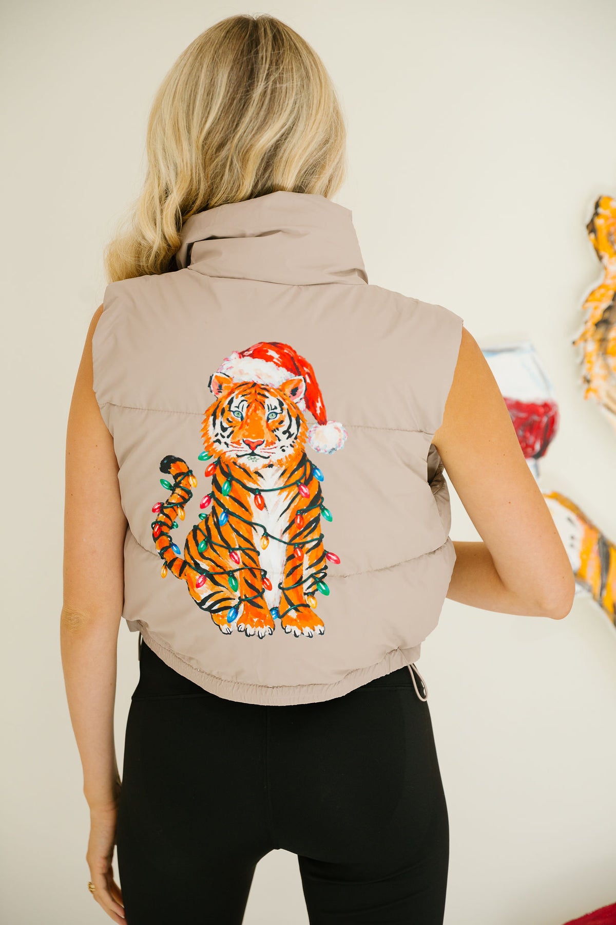 THE TANGLED TIGER TAUPE VEST VEST Judith March