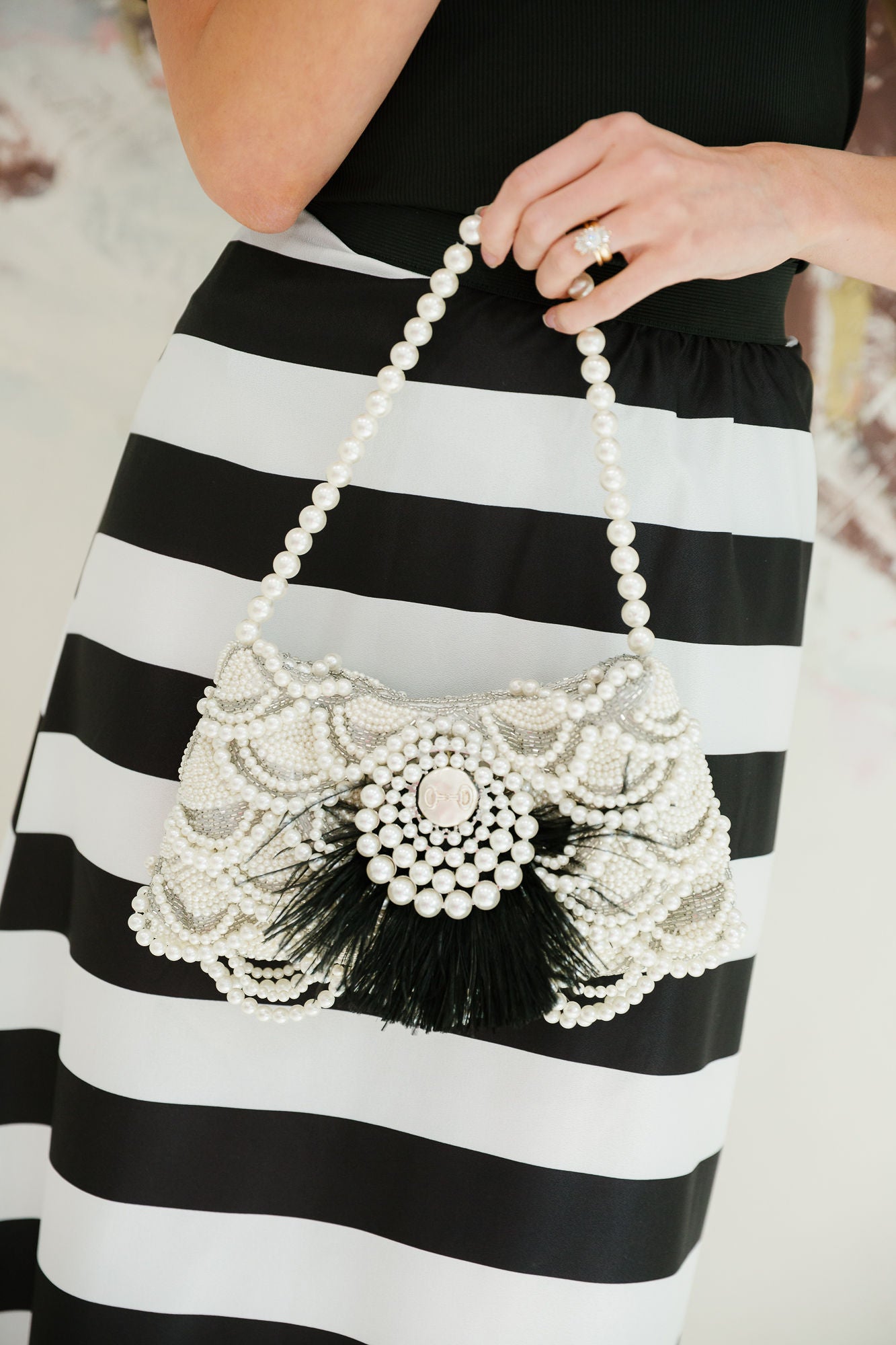 GILDED PEARL PURSE PURSE Judith March