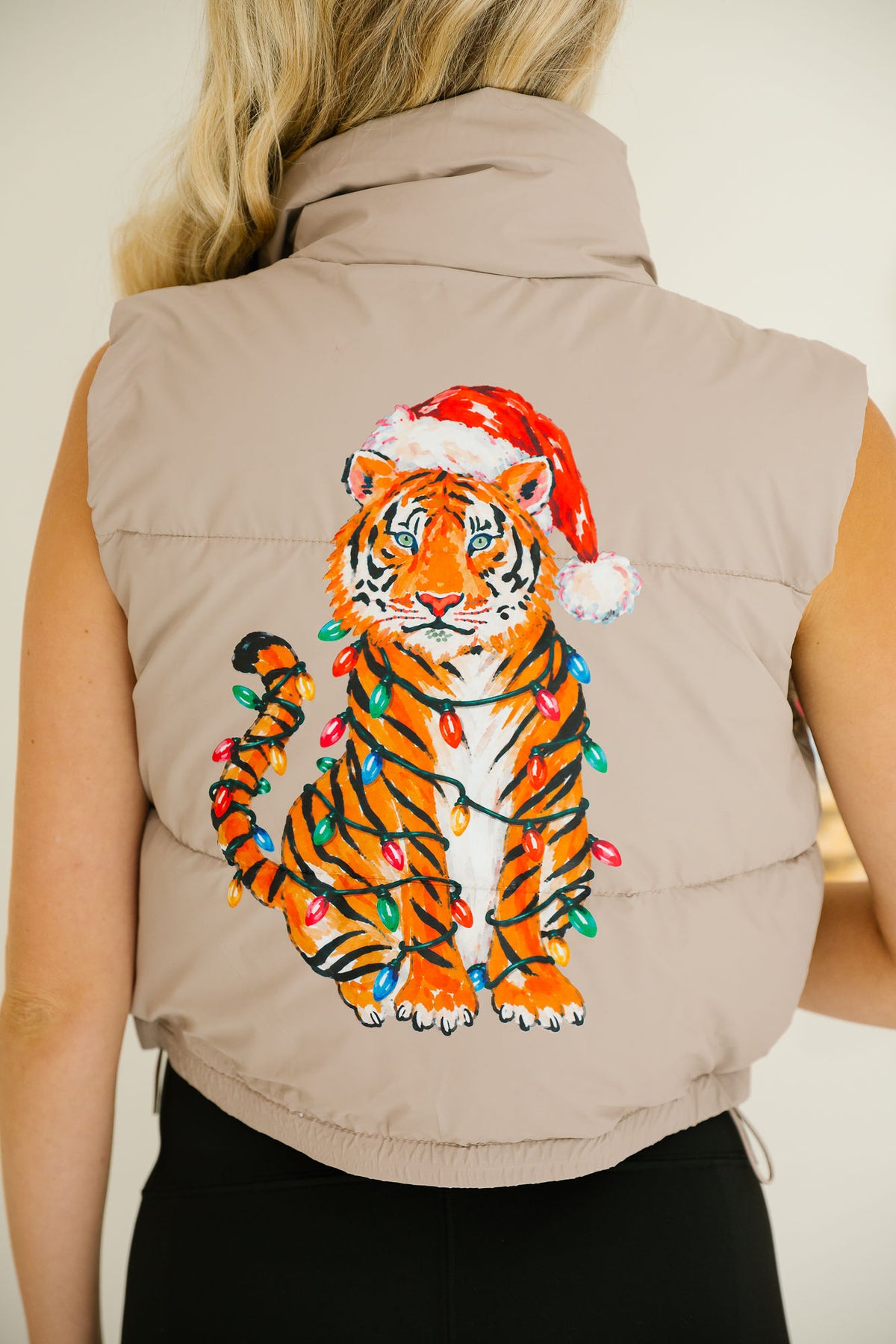 THE TANGLED TIGER TAUPE VEST VEST Judith March