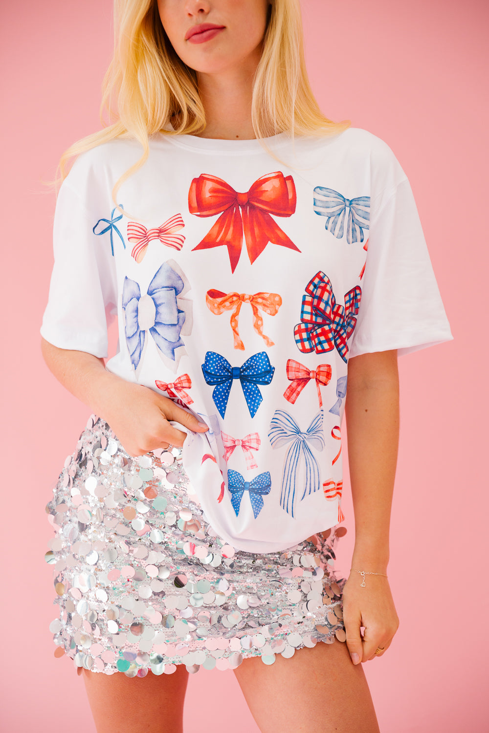 AMERICAN BOW PRINT TEE Tee Judith March   
