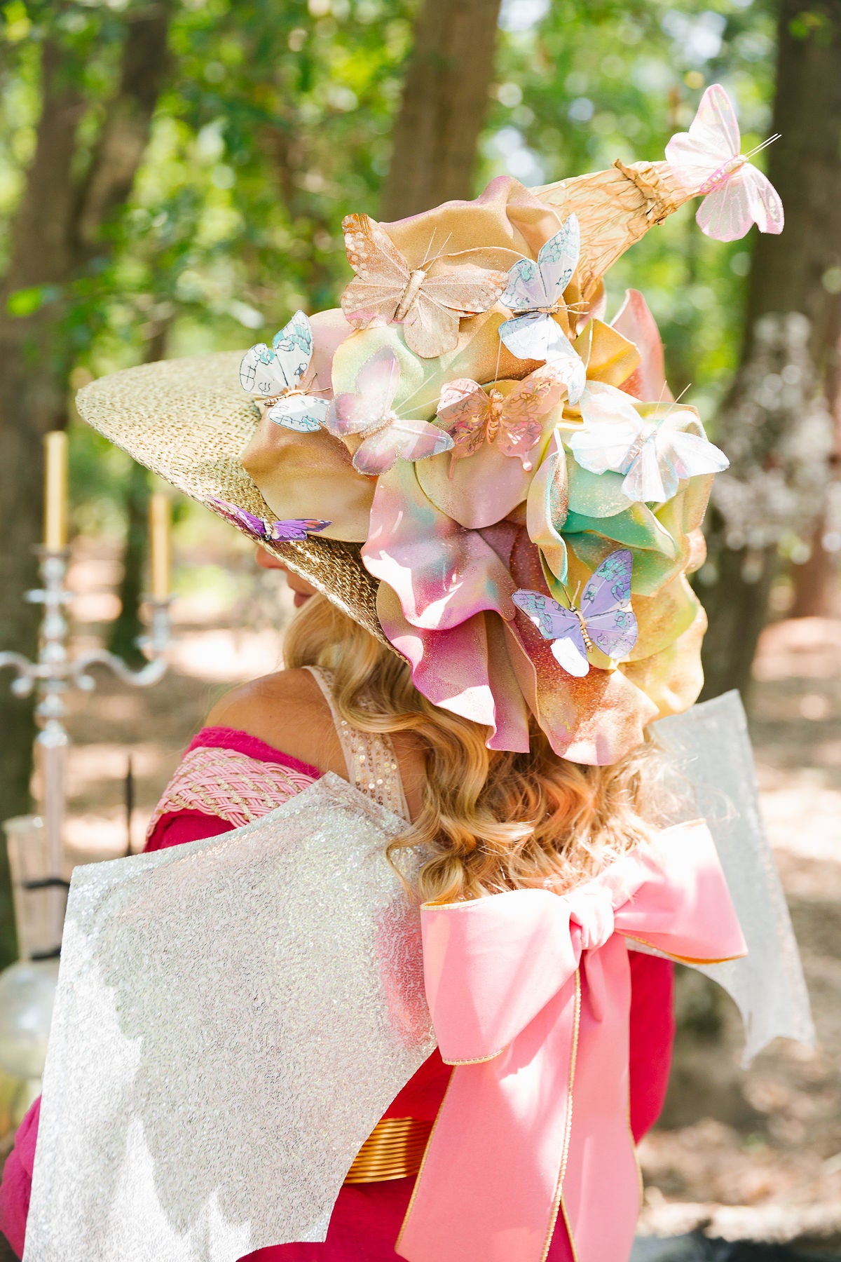 THE BUTTERFLY GARDEN WITCH HAT (ONE OF A KIND)
