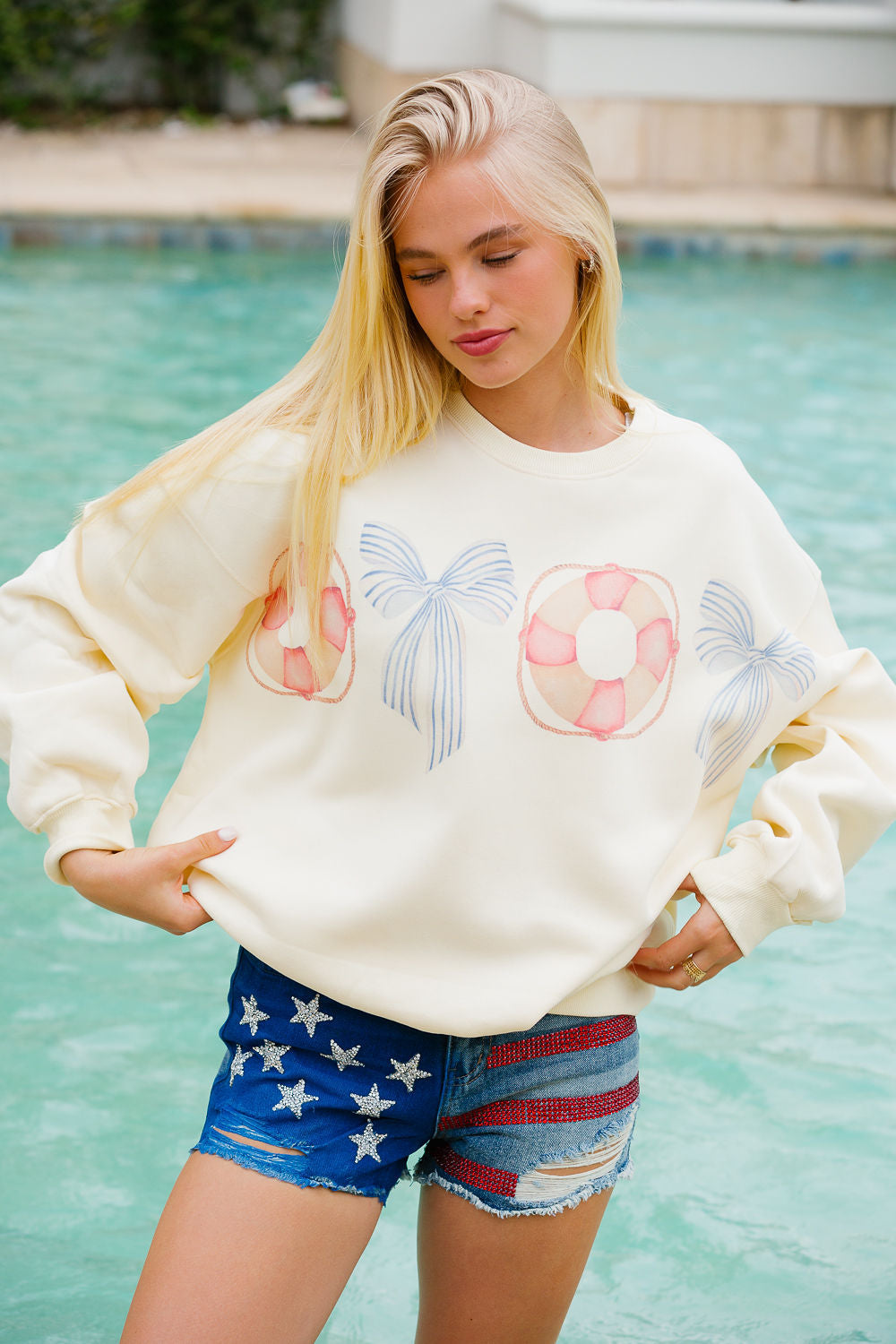 SWEET SUMMER CREAM PULLOVER pullover Judith March