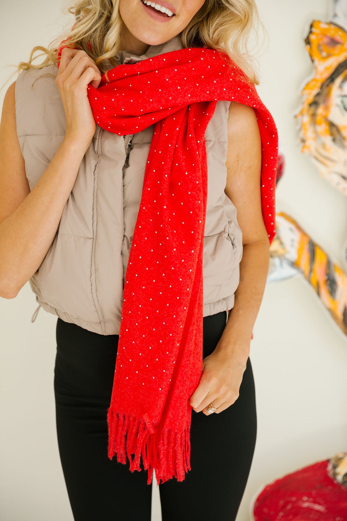 SPARKLE SEASON SCARVES SCARF Judith March RED