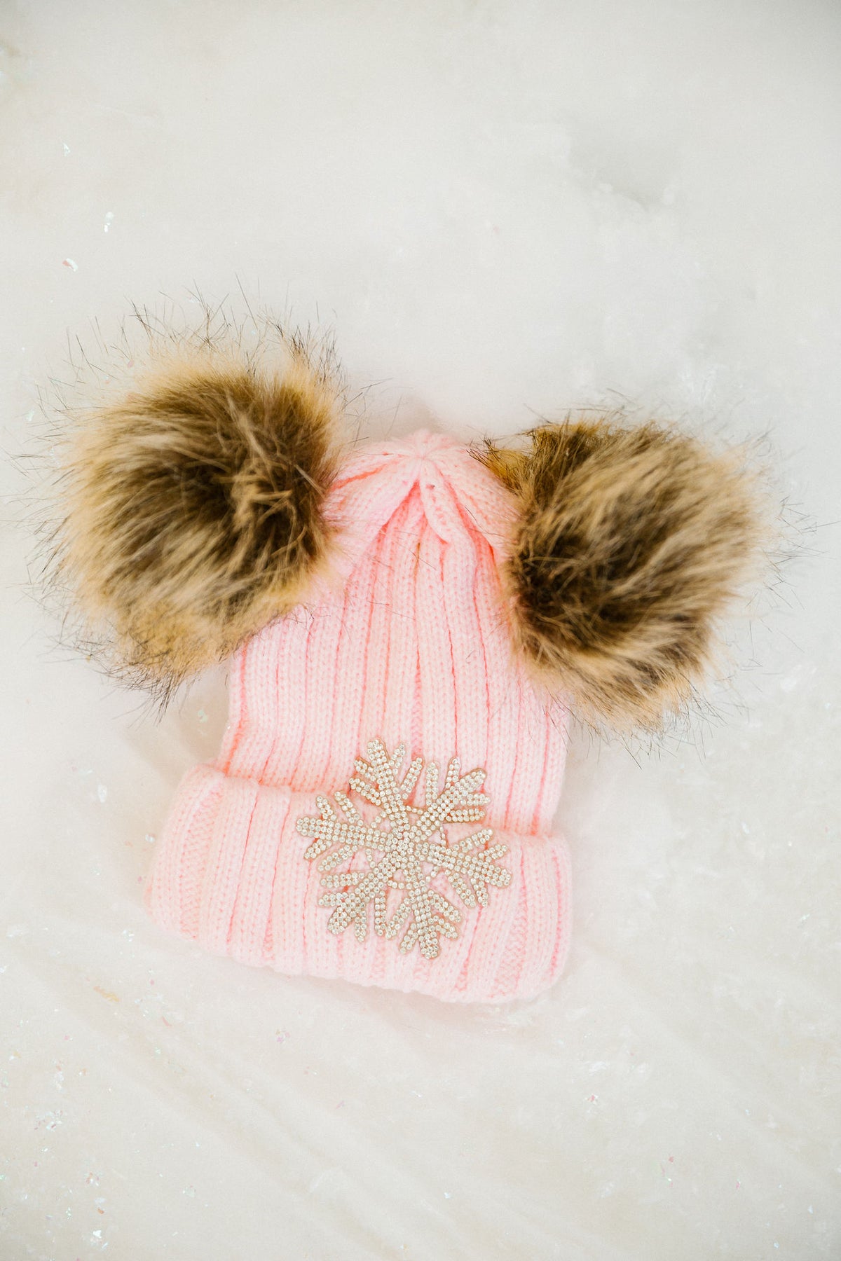 WINTER WONDERLAND MOMMY & ME BEANIES BEANIE Judith March MINI KIDS (PINK)