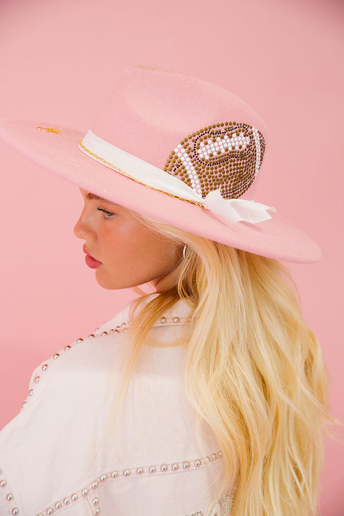 TOUCHDOWN TIME PINK RANCHER HAT RANCHER HAT Judith March   