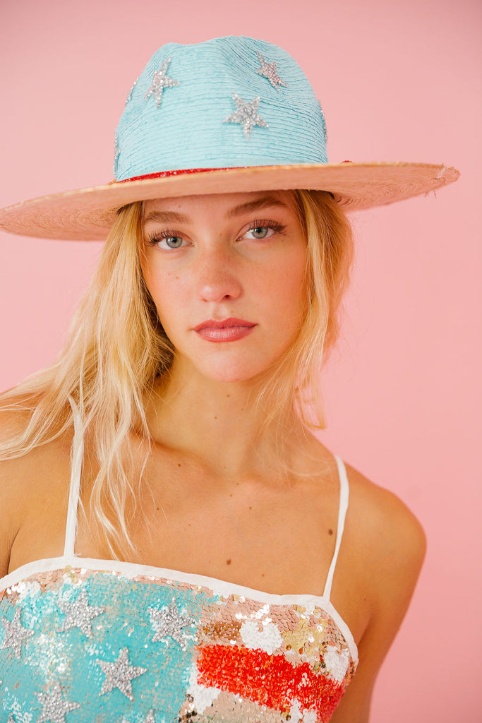 SILVER STARS AMERICAN SUN HAT Sun hat Judith March   