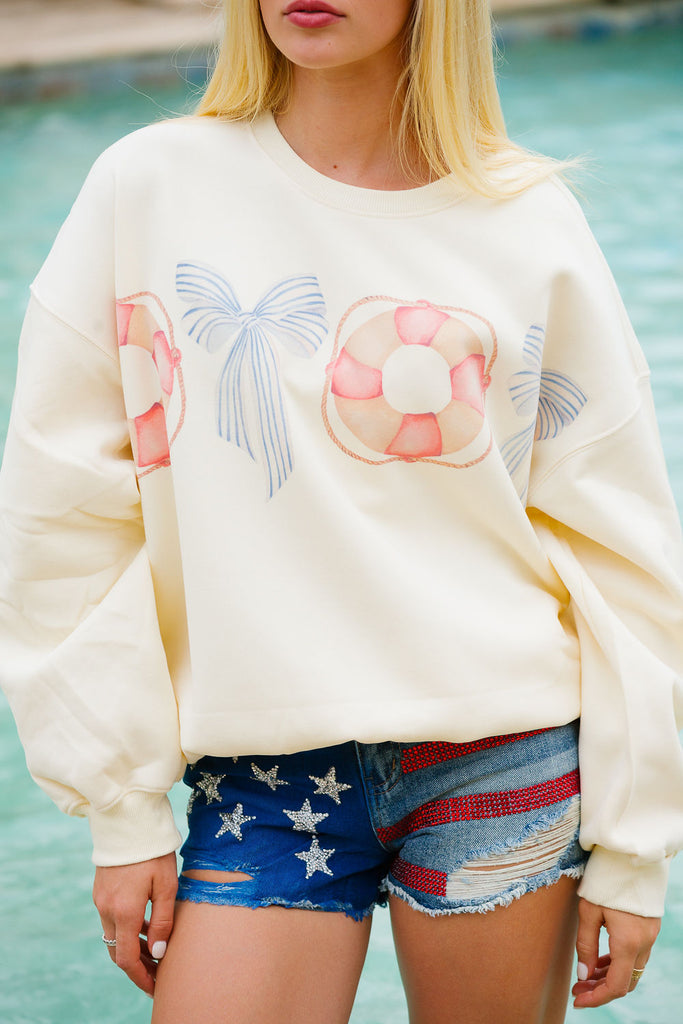 SWEET SUMMER CREAM PULLOVER* pullover Judith March