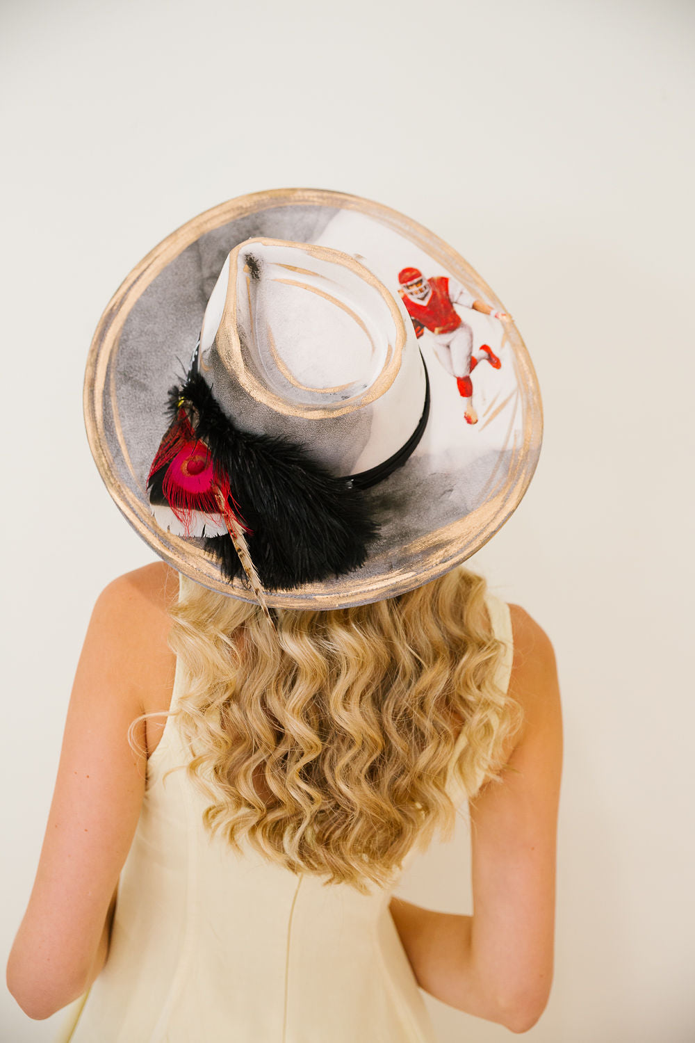 VICTORY FEATHER RANCHER HAT TRUCKER HAT Judith March