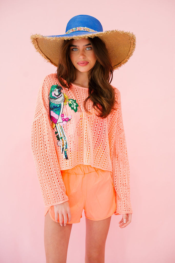 PARROT PARTY CROCHET TOP TOP Judith March