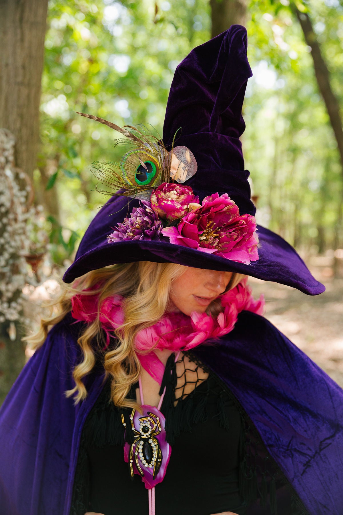 PURPLE POTION WITCH HAT (ONE OF A KIND) WITCH HAT Judith March
