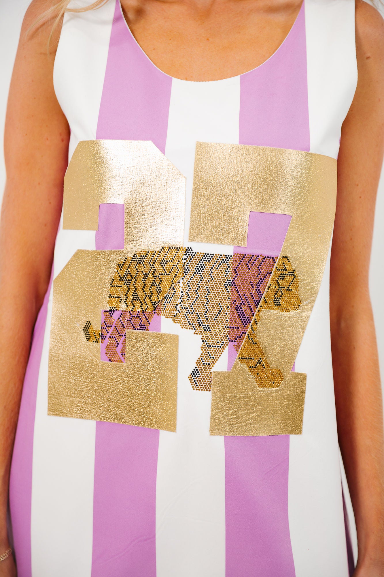 CUSTOM NUMBER TIGER STRIPED DRESS DRESS Judith March
