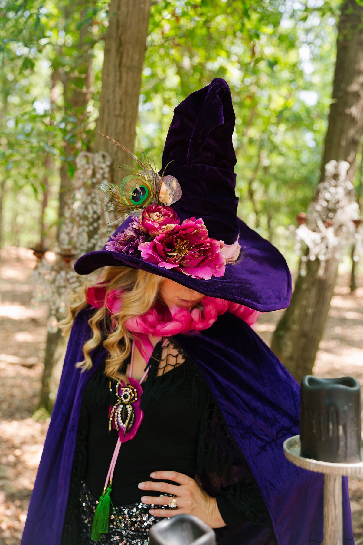 PURPLE POTION WITCH HAT (ONE OF A KIND) WITCH HAT Judith March