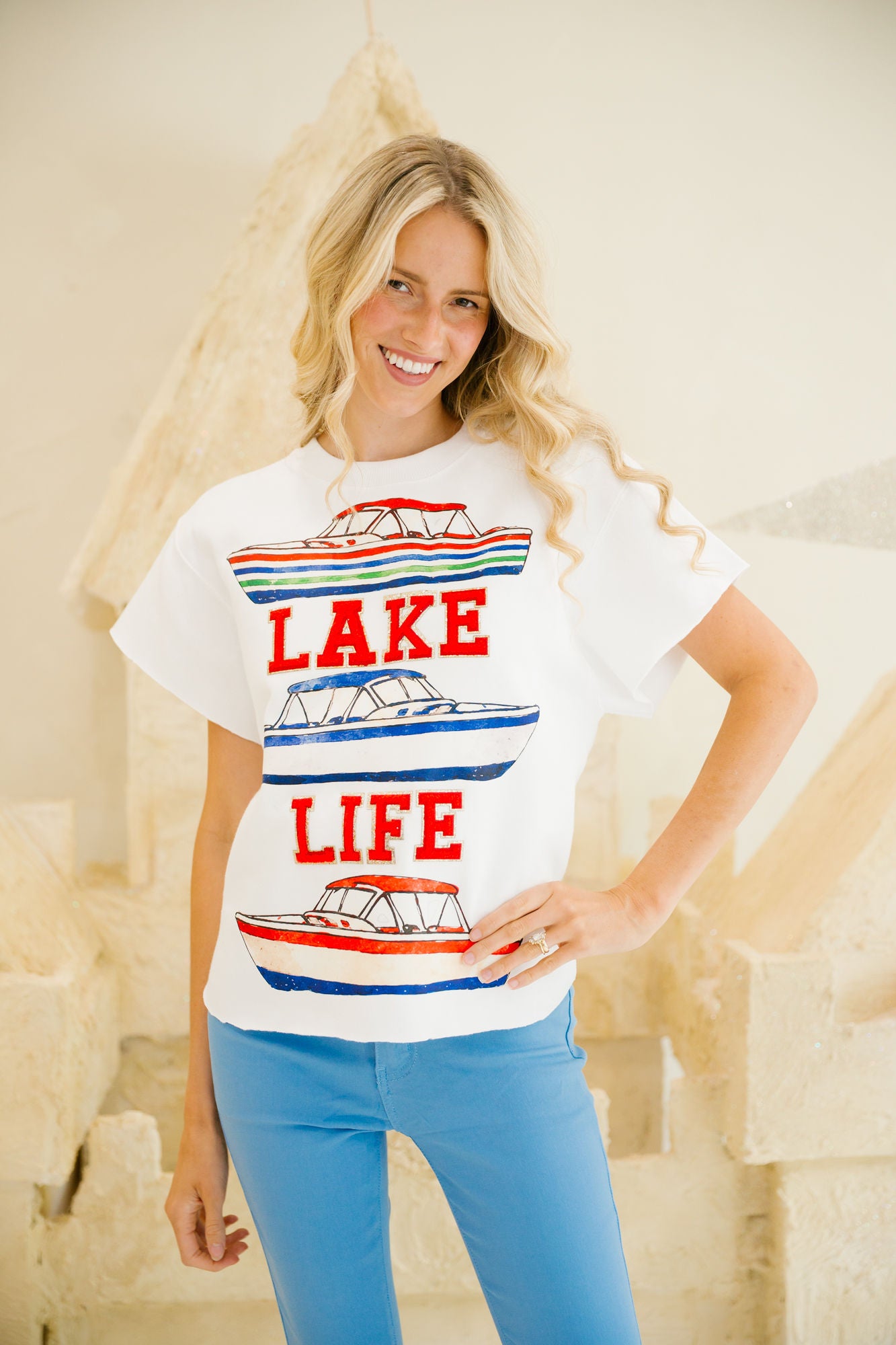 LAKE LIFE BOAT PULLOVER SWEATER Judith March
