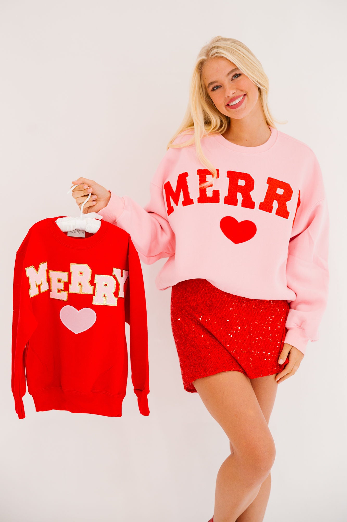 MERRY HEART PINK PULLOVER PULLOVER Judith March