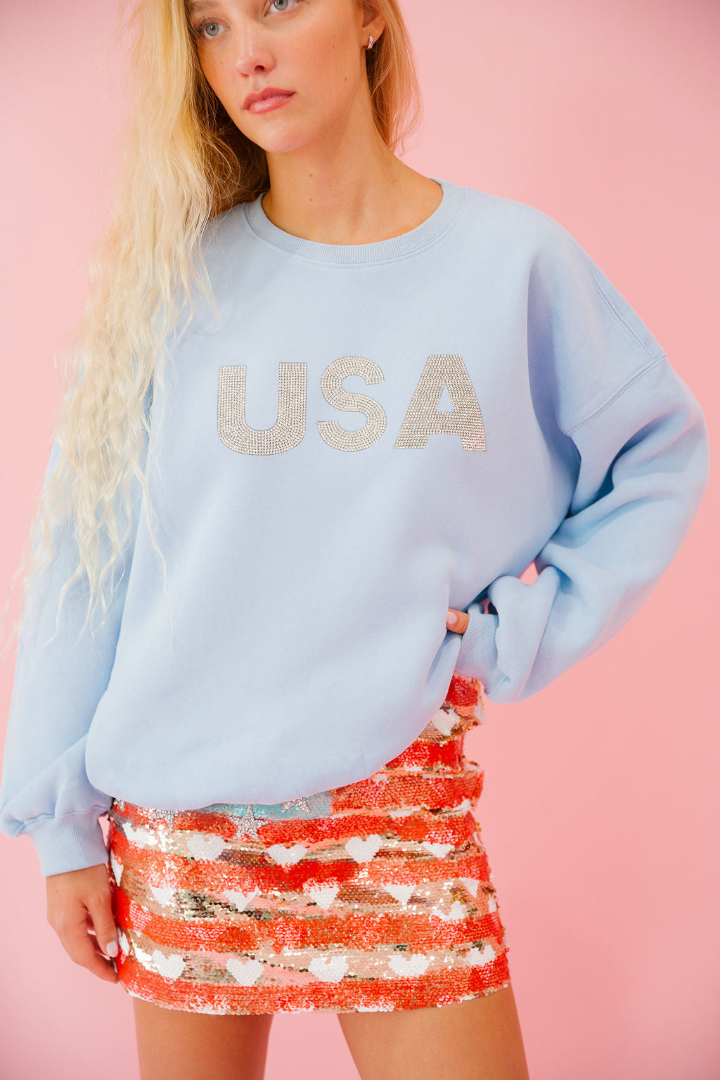 USA BABY BLUE PULLOVER pullover Judith March   