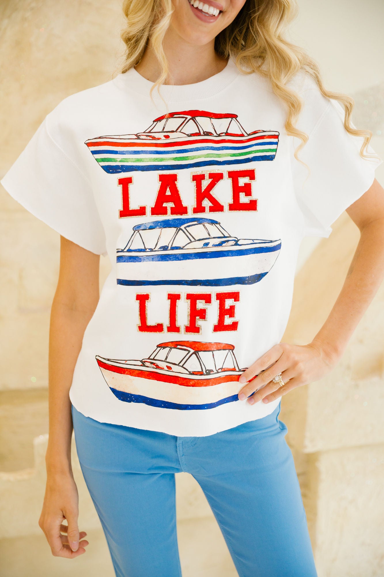 LAKE LIFE BOAT PULLOVER SWEATER Judith March