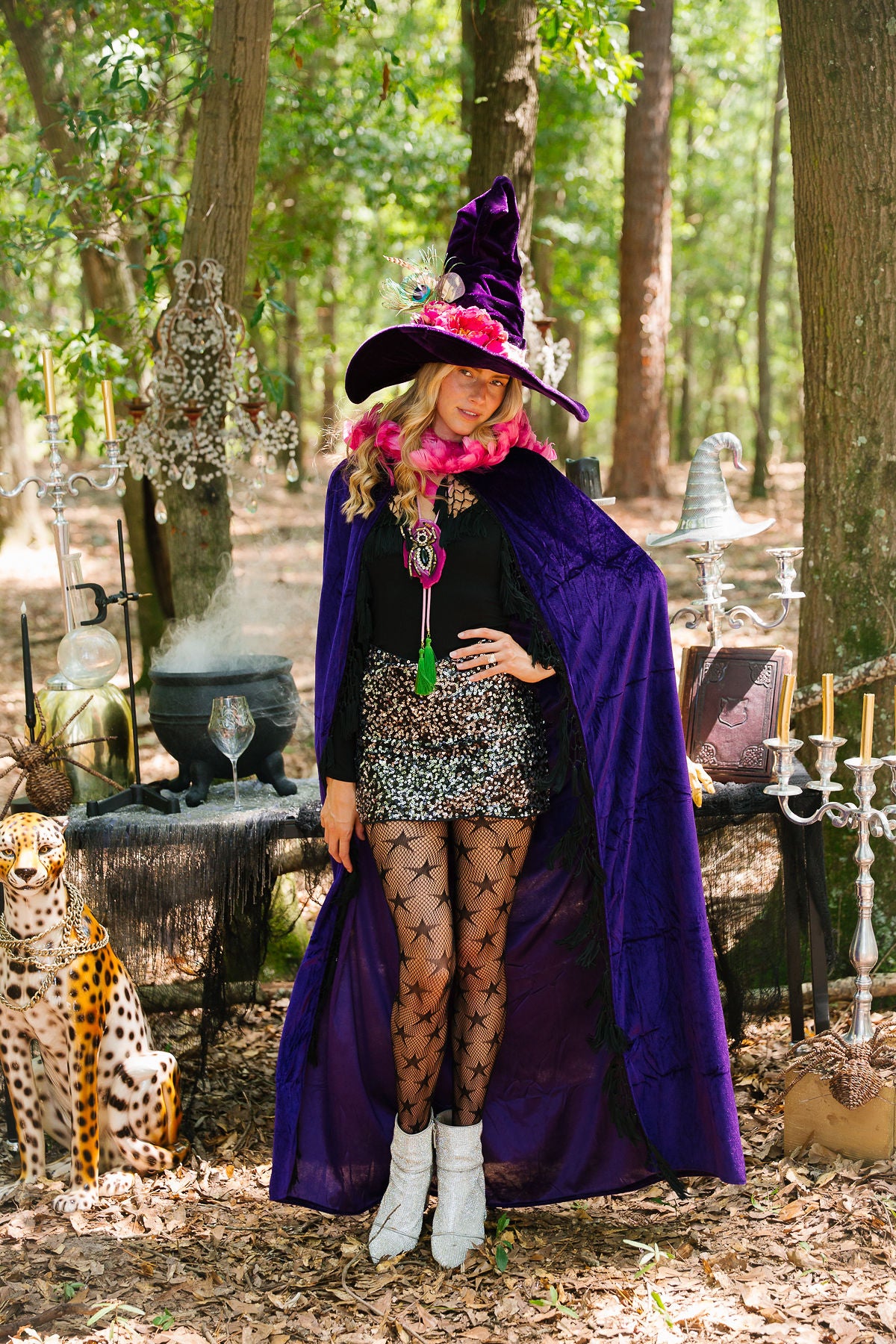 PURPLE POTION WITCH HAT (ONE OF A KIND) WITCH HAT Judith March