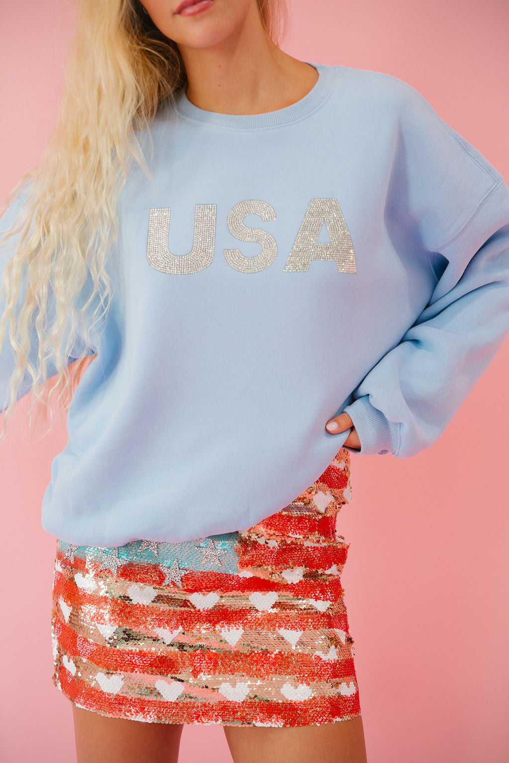 USA BABY BLUE PULLOVER pullover Judith March   
