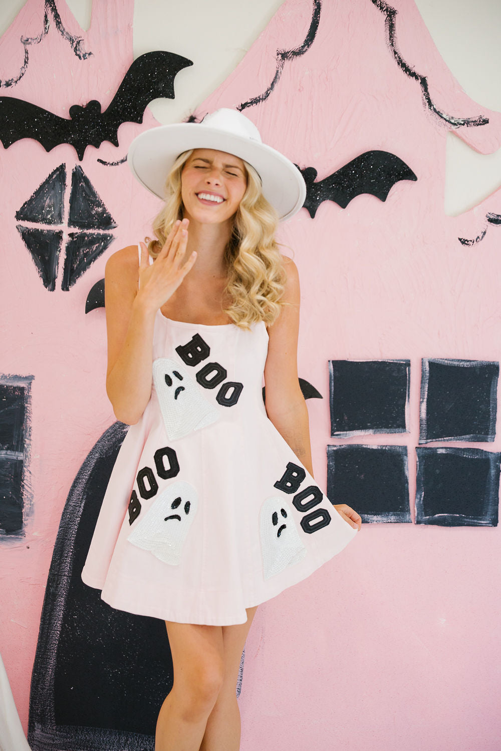 BOO GHOST PINK DRESS