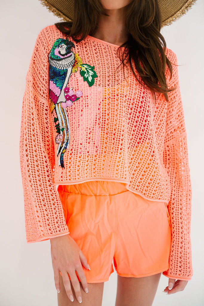 PARROT PARTY CROCHET TOP TOP Judith March
