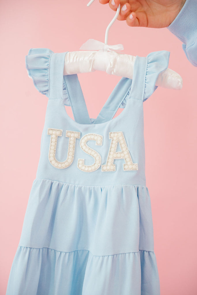 MINI KIDS USA BLUE DRESS DRESS Judith March   
