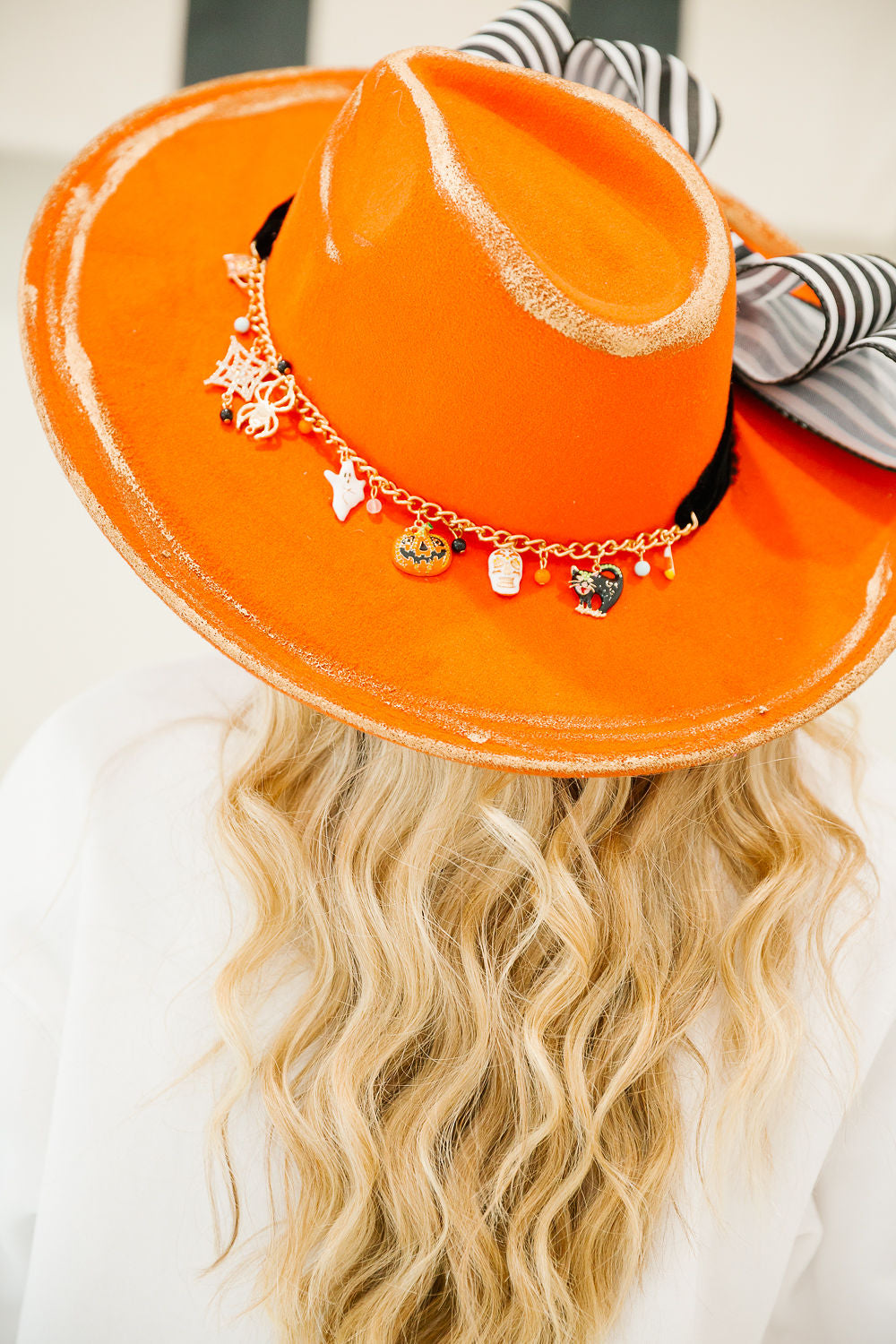 PUMPKIN PARADE ORANGE RANCHER HAT TRUCKER HAT Judith March