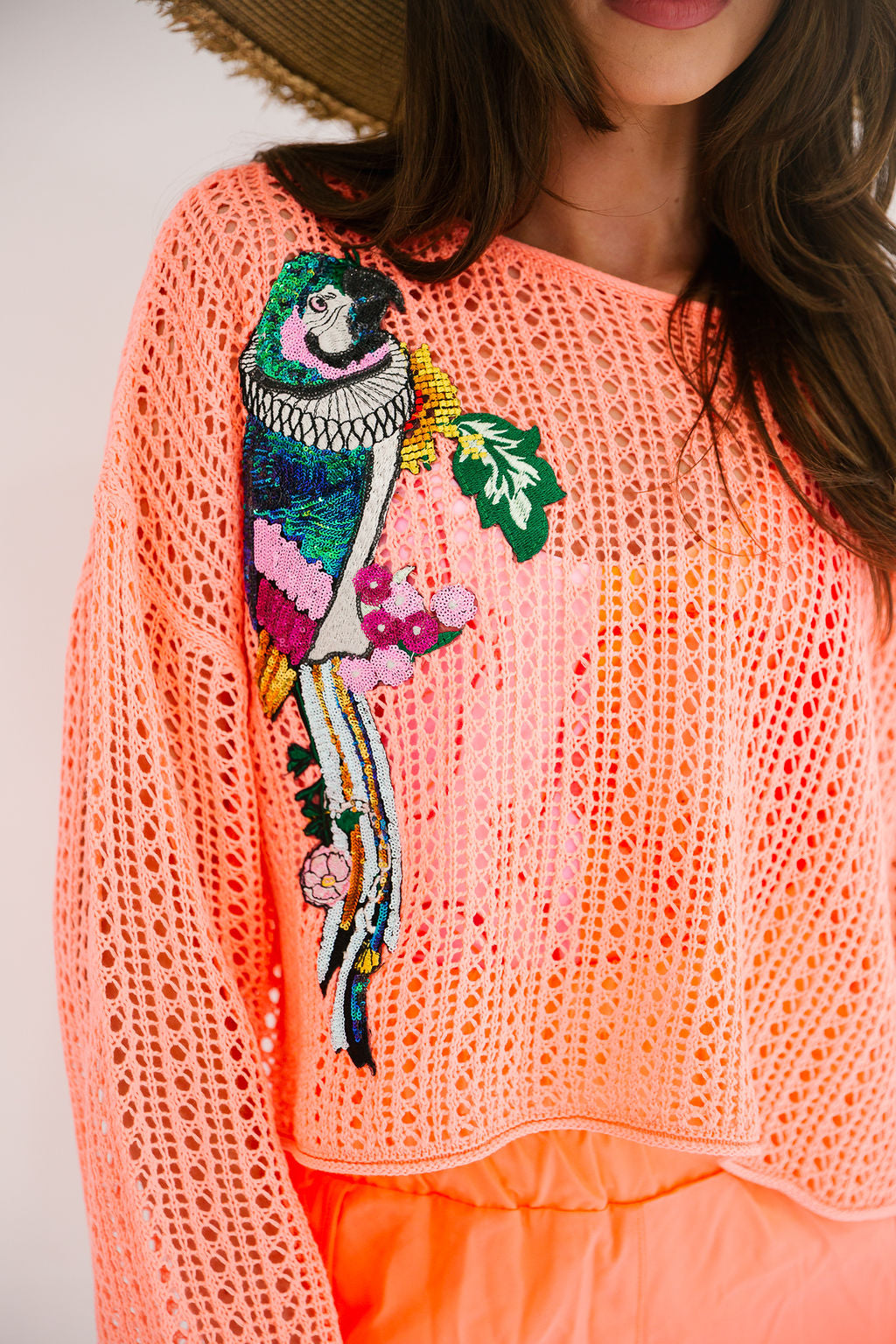 PARROT PARTY CROCHET TOP TOP Judith March