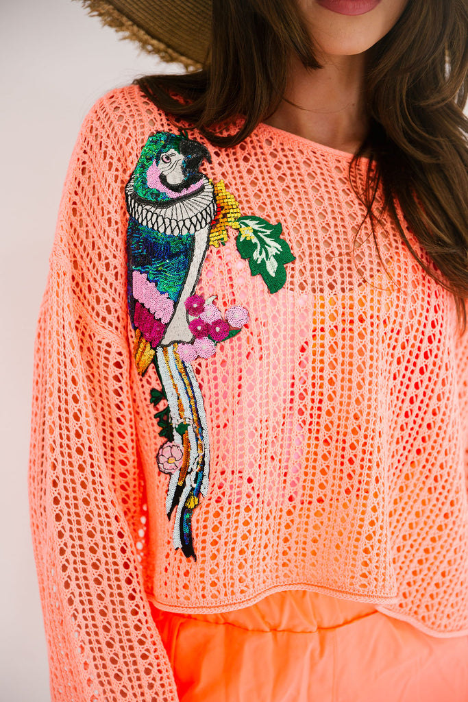 PARROT PARTY CROCHET TOP TOP Judith March