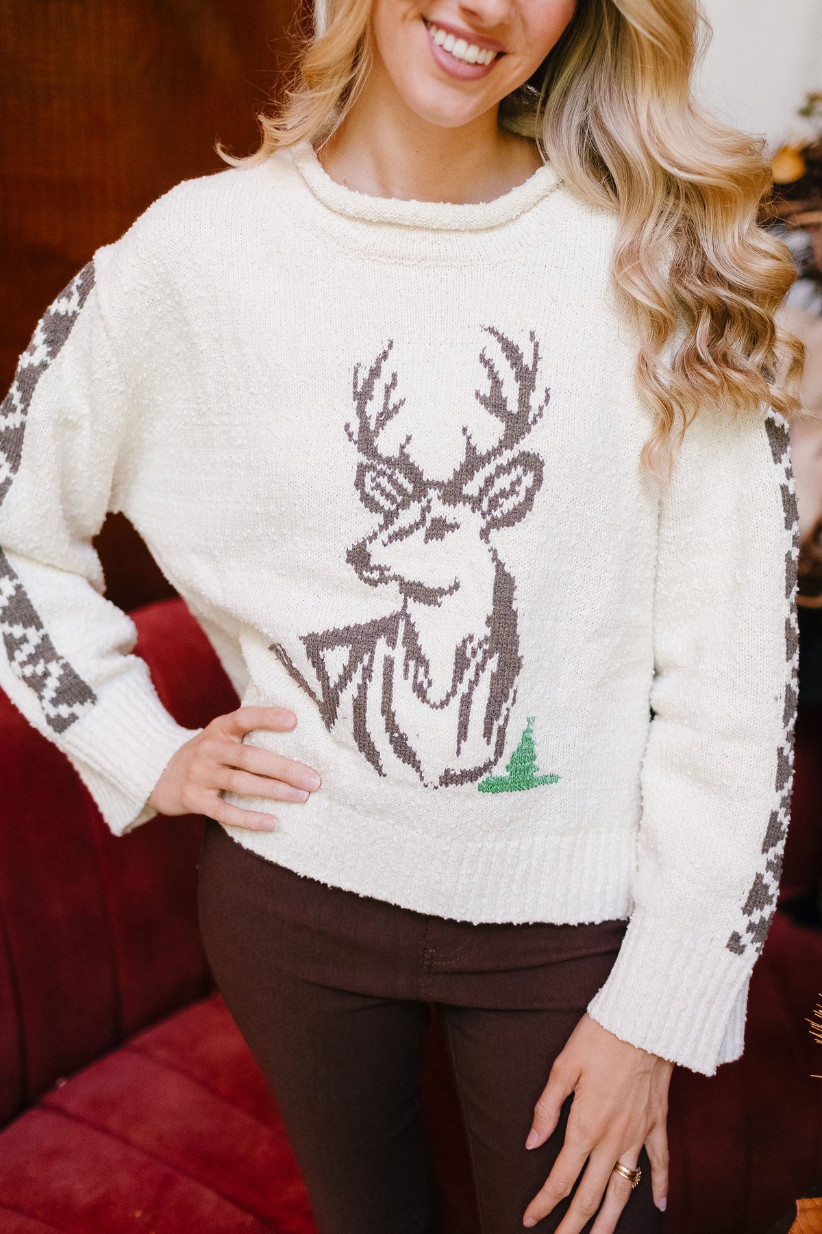 HUNTING SEASON SWEATERS SWEATER Judith March SMALL CREAM