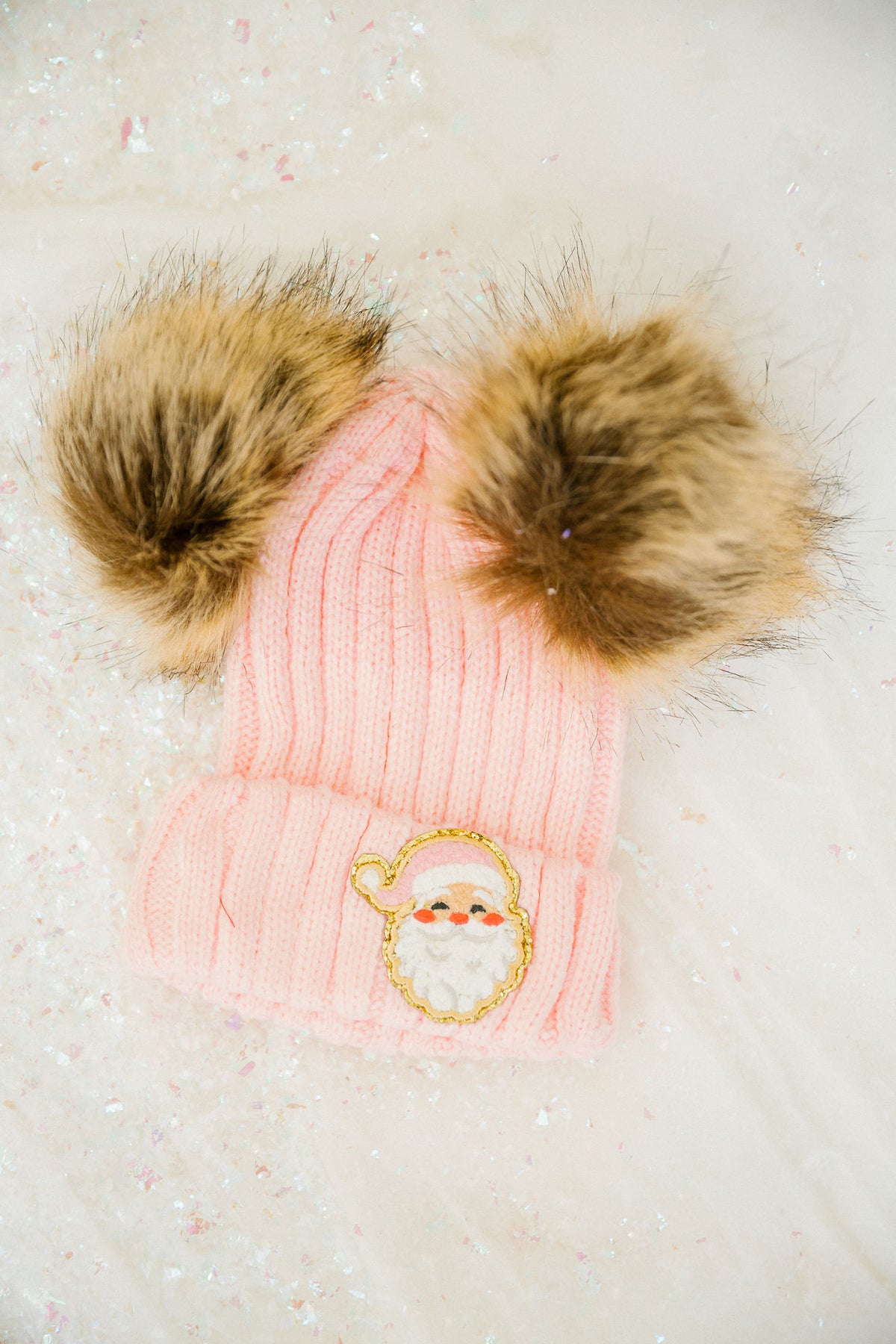 SANTA BABY MOMMY & ME BEANIES BEANIE Judith March MINI KIDS (PINK)