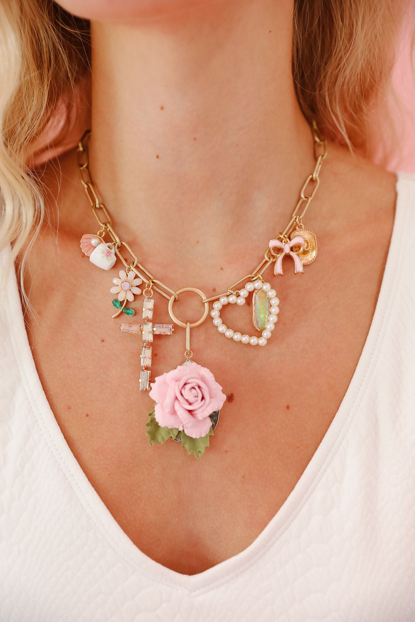 THE KATE CHARM NECKLACE NECKLACE Judith March   